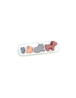 Vilac Puzzle Encastrement 1,2,3 et 4 animaux Sarah Betz - Outlet