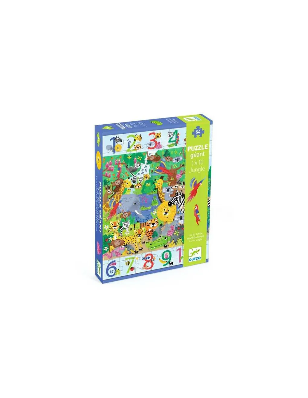 Djeco Puzzle géant 1 à 10 Jungle - Outlet