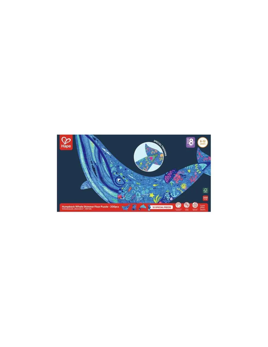 Hape Toys Puzzle géant Baleine 200 pièces - Hape Online