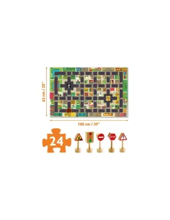 Djeco Puzzle géant la ville - Hot