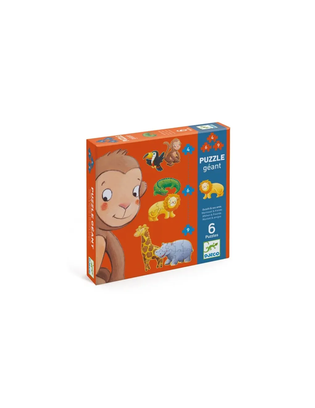 Djeco Puzzle géant Ouistiti & ses amis - Sale