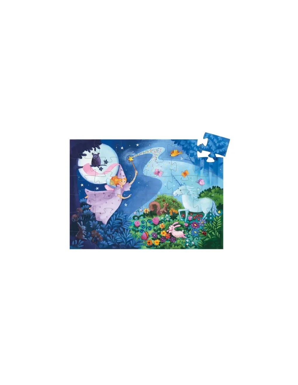 Djeco Puzzle la fée et la licorne - Sale