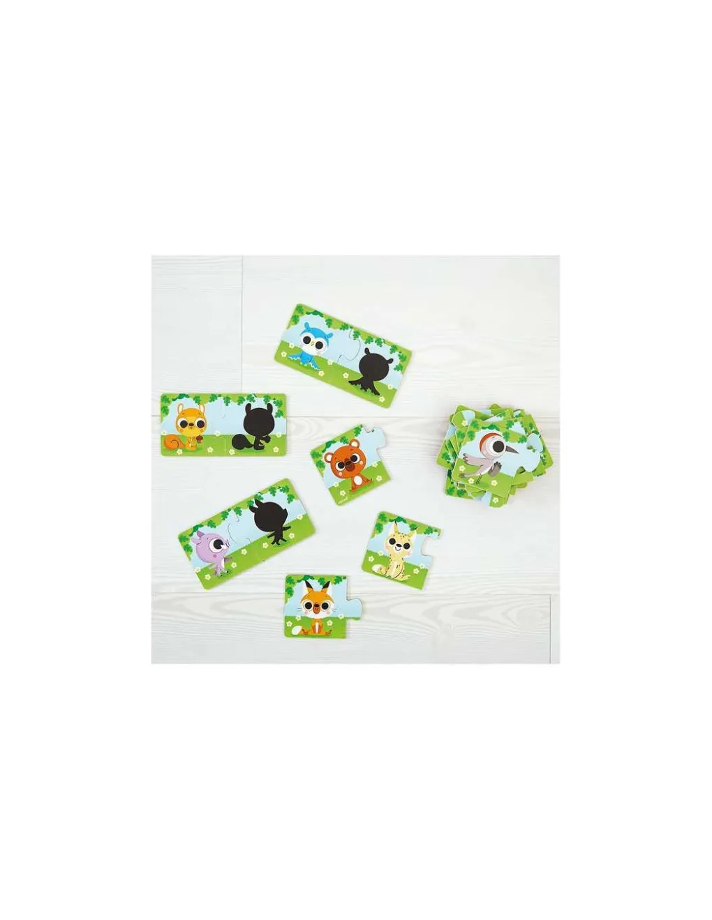 Janod Puzzle Les animaux et leur ombre - Discount