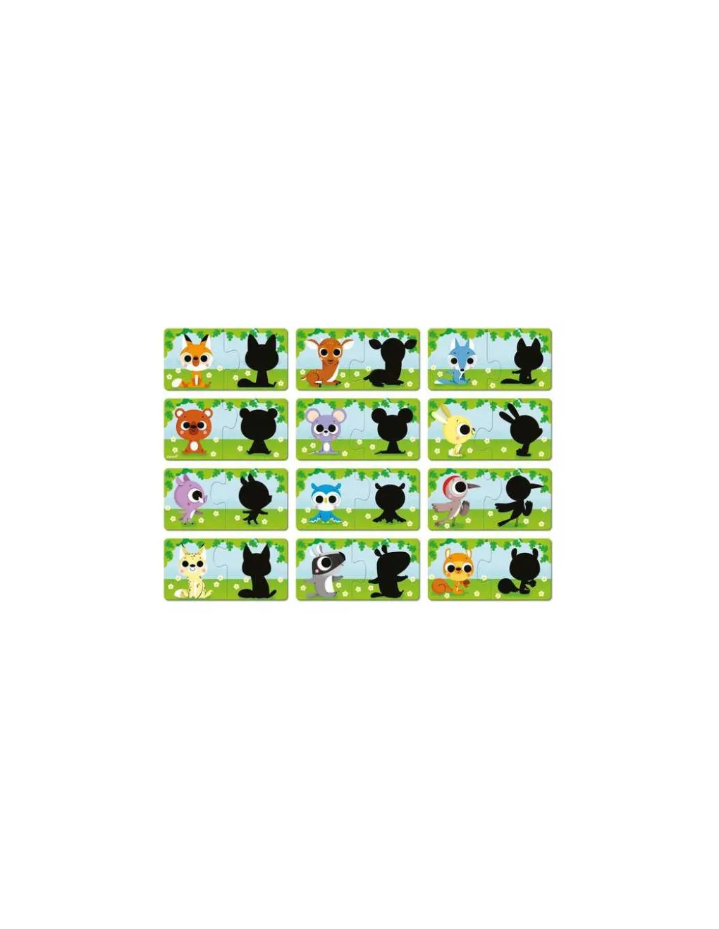 Janod Puzzle Les animaux et leur ombre - Discount