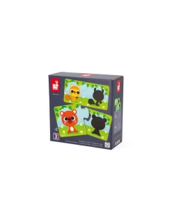 Janod Puzzle Les animaux et leur ombre - Discount