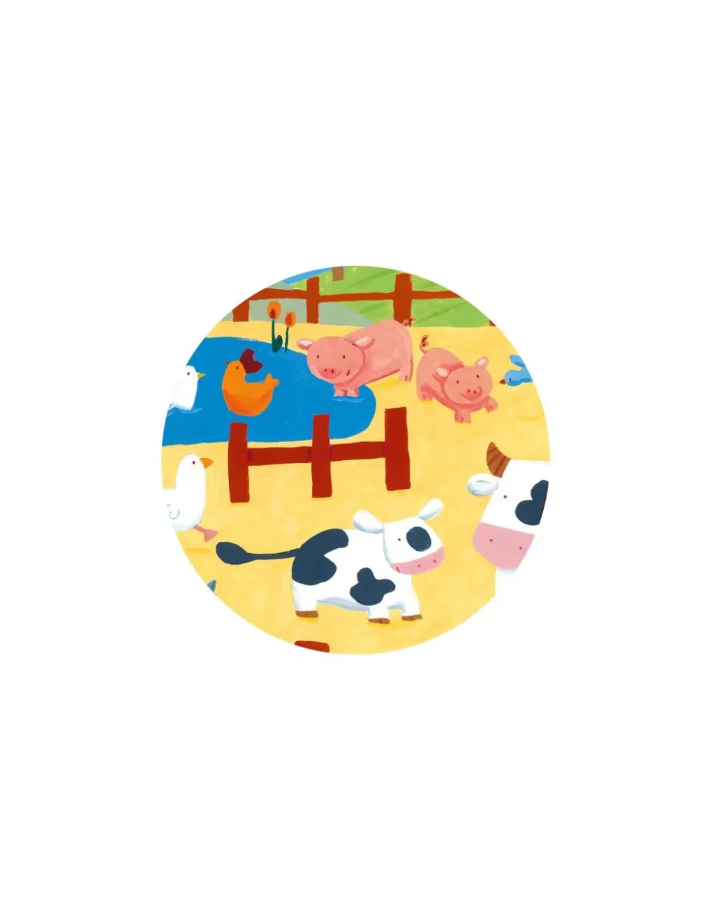 Djeco Puzzle les vaches à la ferme - Discount