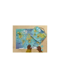 Janod Puzzle Monde 100 pièces - Hot