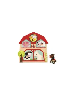Janod Puzzle musical les copains de la ferme -