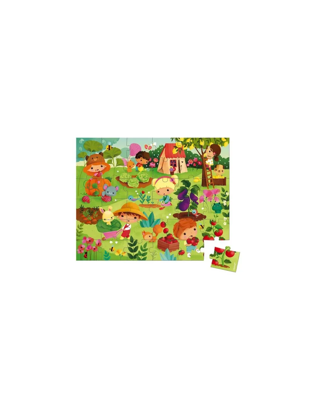 Janod Puzzle potager 36 pièces - Hot
