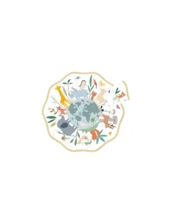 Vilac Puzzle rond 24 pièces le monde Sarah Betz - Outlet