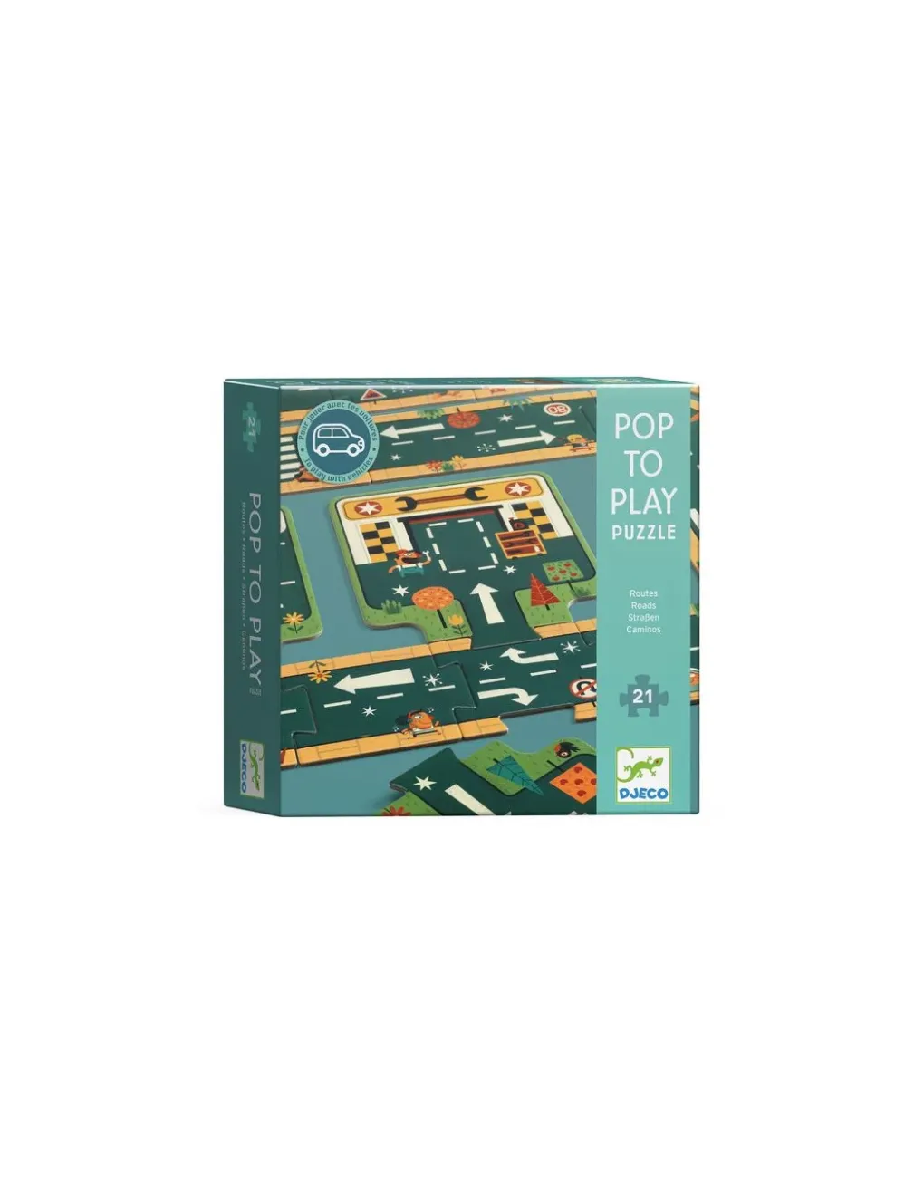 Djeco Puzzle routes Pop to play - Hot