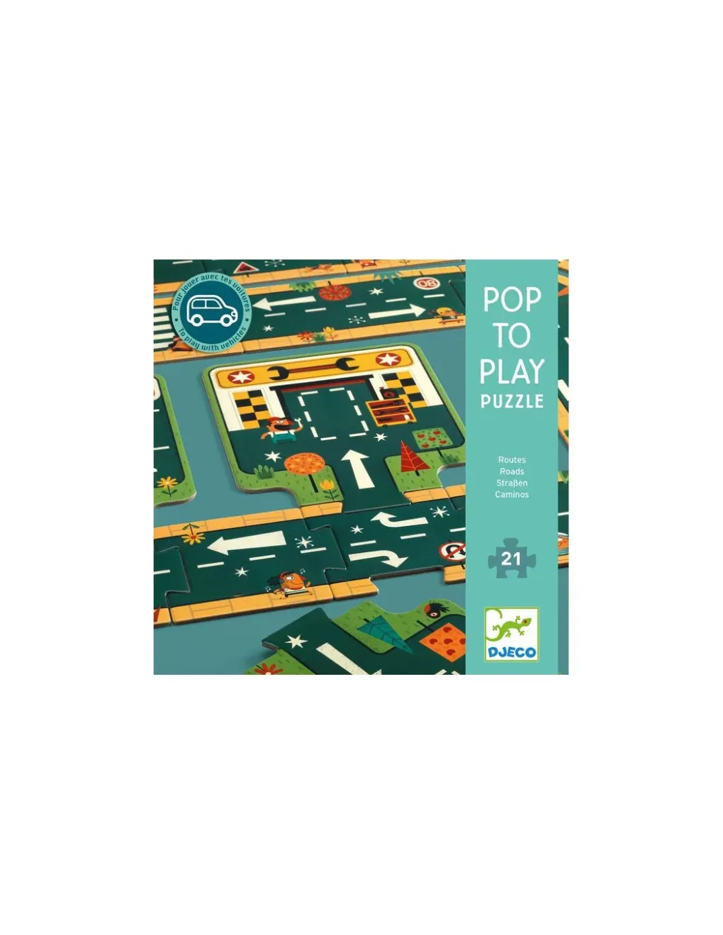 Djeco Puzzle routes Pop to play - Hot