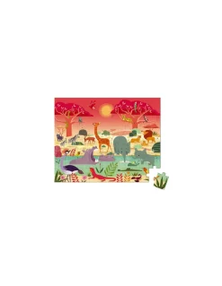 Janod Puzzle réserve animalière 54 pièces - Sale