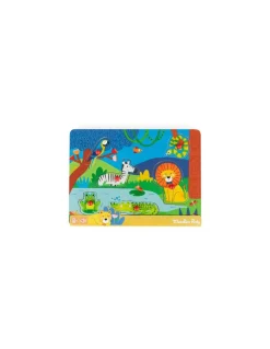 Moulin Roty Puzzle sonore animaux en bois Les toupitis - Discount