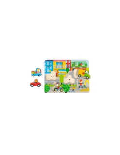Moulin Roty Puzzle sonore en bois la ville Les Popipop - Online
