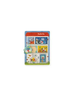 Moulin Roty Puzzle sonore en bois Puce & Pilou - Discount