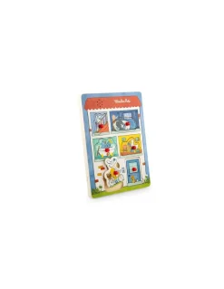Moulin Roty Puzzle sonore en bois Puce & Pilou - Discount