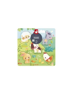 Janod Puzzle tactile Ferme - Discount