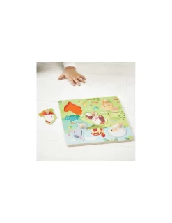 Janod Puzzle tactile Ferme - Discount