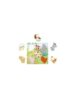 Janod Puzzle tactile Ferme - Discount