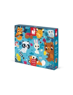 Janod Puzzle tactile les animaux de la forêt - New