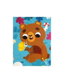 Janod Puzzle tactile les animaux de la forêt - New