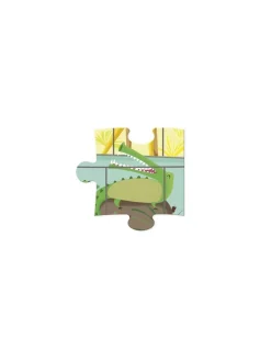 Janod Puzzle tactile une journée au zoo - Clearance