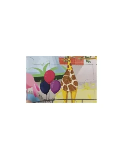 Janod Puzzle tactile une journée au zoo - Clearance