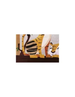 Janod Puzzle tactile une journée au zoo - Clearance
