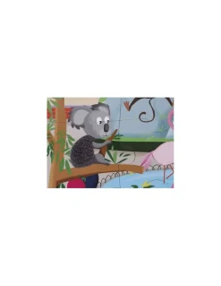 Janod Puzzle tactile une journée au zoo - Clearance
