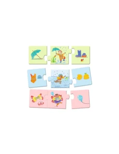 Djeco Puzzle trio Mon quotidien - Discount
