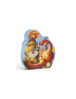 Djeco Puzzle Vaillant et les dragons - Discount