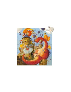 Djeco Puzzle Vaillant et les dragons - Discount
