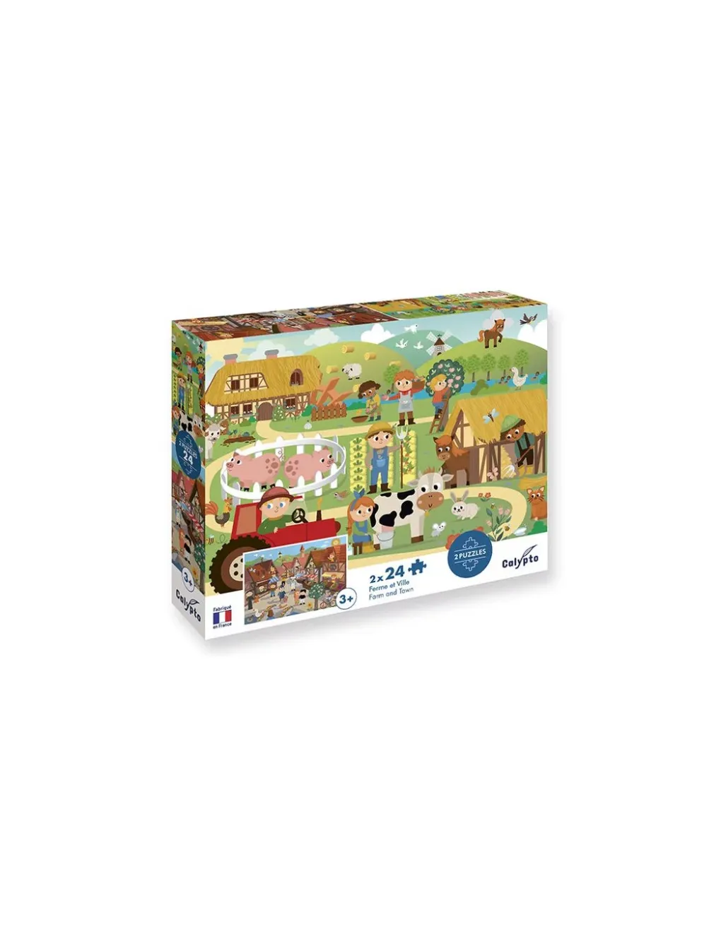 Sentosphere Puzzles Ferme et Ville 24 pièces - Sentosphère