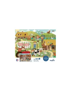 Sentosphere Puzzles Ferme et Ville 24 pièces - Sentosphère