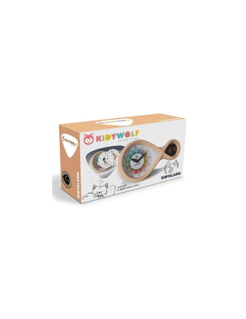 Kidywolf Réveil Kidyalarm bronze -
