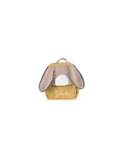 Moulin Roty Sac à dos lapin ocre Trois Petits Lapins - Outlet