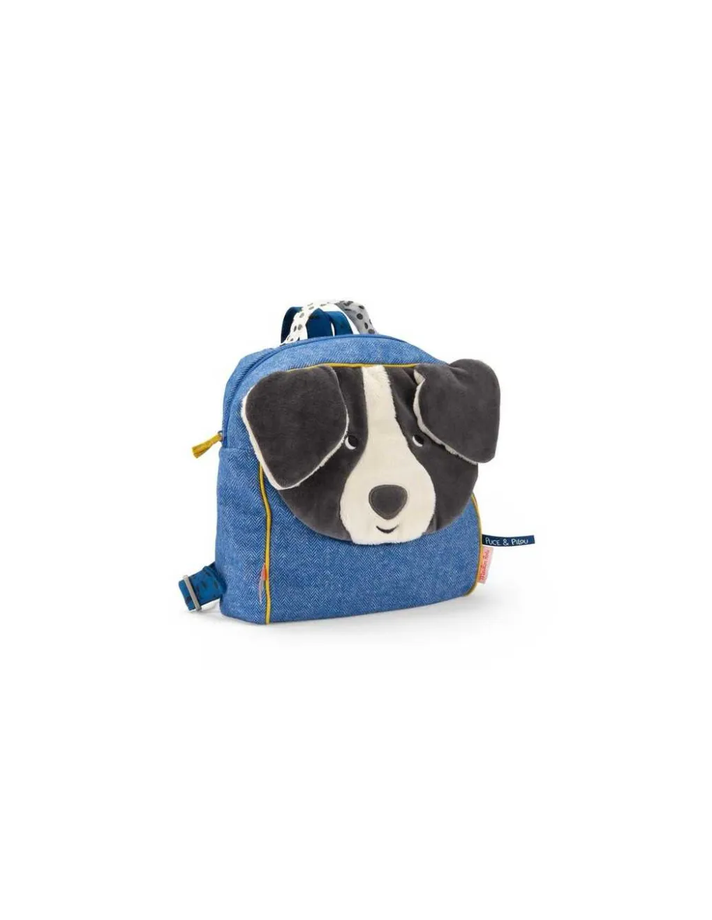 Moulin Roty Sac à dos Puce bleu Puce & Pilou - Discount