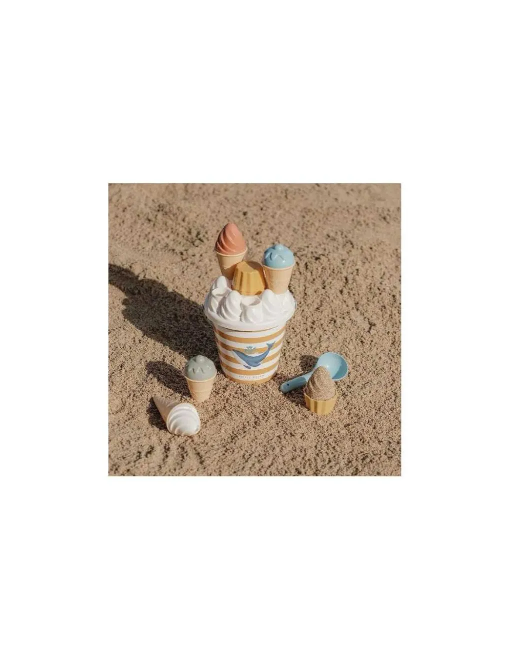 Little Dutch Seau de plage bleu Glaces - New