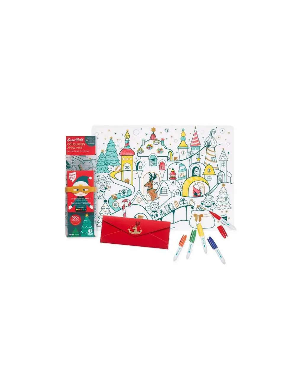 Super Petit Set à colorier silicone Village de Noël - Hot