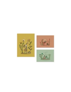 Moulin Roty Set de 3 affiches Trois Petits Lapins -