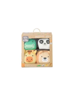 Little Big Friends Set de 4 balles doudous jungle - Discount