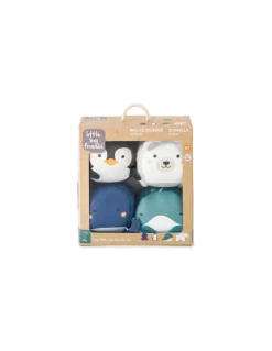Little Big Friends Set de 4 balles doudous océan -