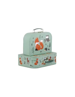A little lovely company Set de valises amis de la forêt -
