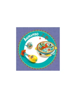 Djeco Set musical tambourin, maracas et castagnette Animambo - Outlet