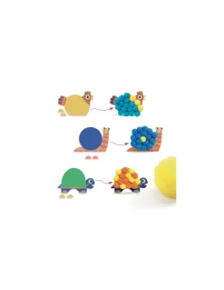 Djeco Silhouettes et pompons Animaux tout doux - Sale