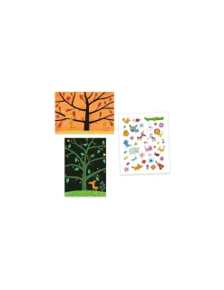 Djeco Stickers épais repositionnables Chat-perché - Best