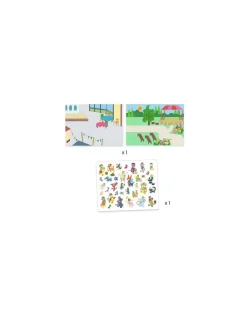 Djeco Stickers épais repositionnables Fanfare - New
