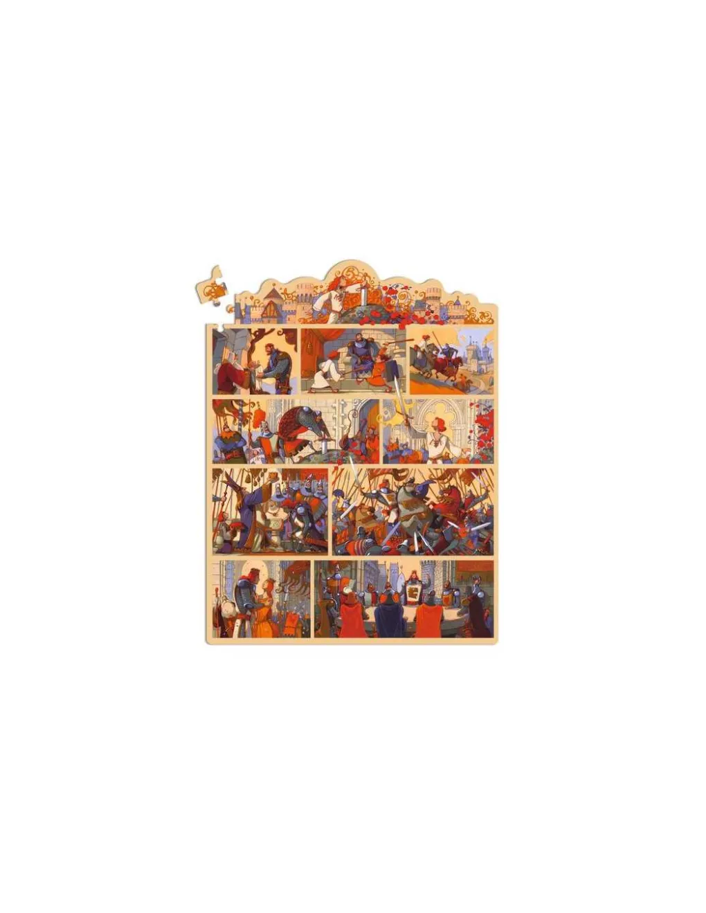 Djeco Story puzzle Le Roi Arthur 100 pièces - New