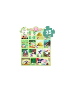 Djeco Story puzzle Les Trois Petits Cochons 35 pièces - Clearance